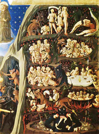 Fra Angelico painting of hell