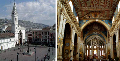 Santo Domingo plaza, church, Quito