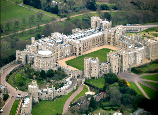 Vista del castillo de windsor