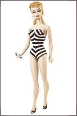 barbie doll in swimsuit