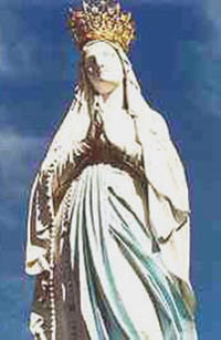 lourdes statua