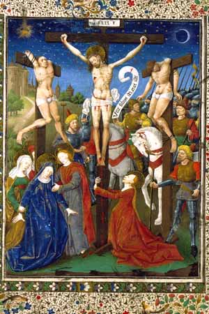 Pintura medieval  Crucifixión