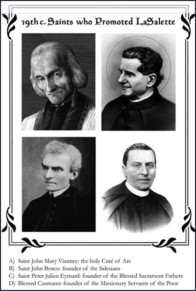 santos que aprobaron la salette